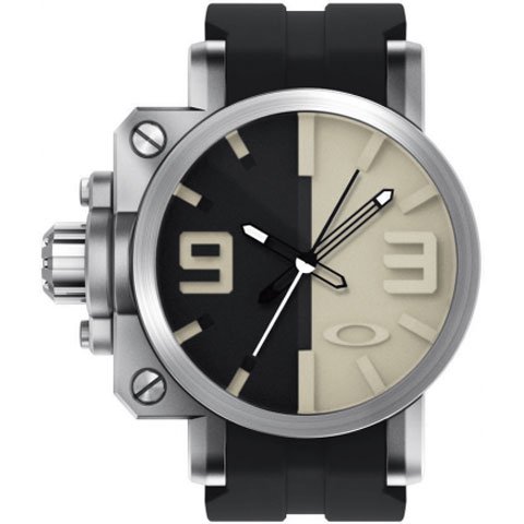 オークリー 腕時計 ギアボックス 10-063 ブラック×タン×ブラックラバー 