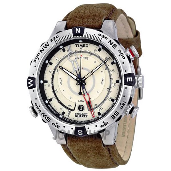 タイメックス　腕時計　T2N721　エクスペディション　E-タイド　Ｅコンパス　ブラウンレザー - 腕時計の通販ならワールドウォッチショップ