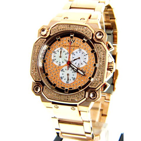 アクアマスター　腕時計　W142　1,30カラット　オレンジピーチ×ローズゴールド - 腕時計の通販ならワールドウォッチショップ