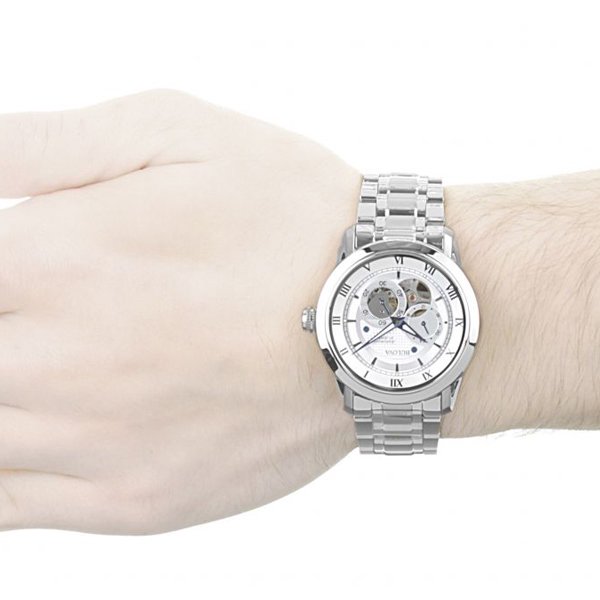 ブローバ　腕時計　BVAシリーズ　96A118　オートマチック　ホワイト×ステンレススチールベルト - 腕時計の通販ならワールドウォッチショップ