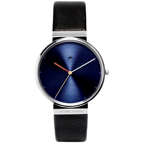 ヤコブ・イェンセン 腕時計 メンズ 841 ブルー - 腕時計の通販なら
