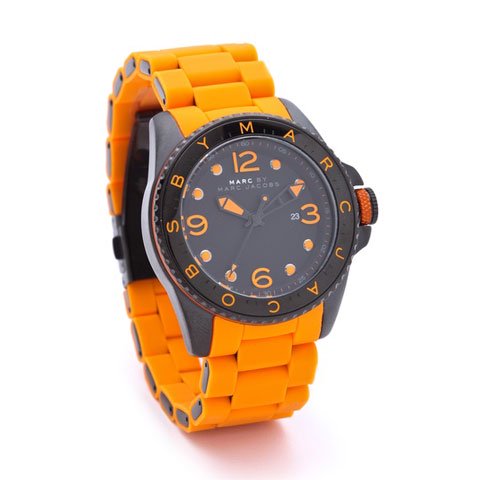 マークバイマークジェイコブス　腕時計　メンズ　ダイバー　MBM2587　ブラック×オレンジ - 腕時計の通販ならワールドウォッチショップ