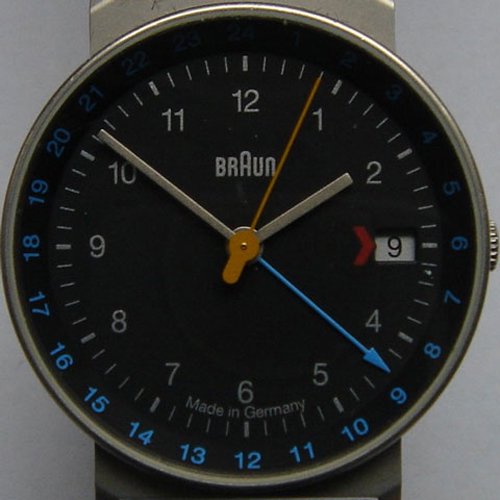 ブラウン【希少】①BRAUN　ブラウン製 腕時計 AW24　ドイツ製　要電池交換