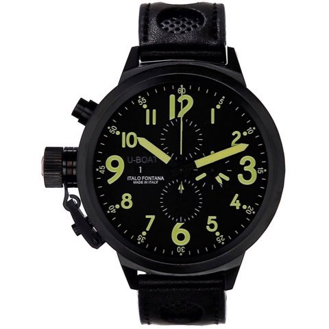 ユーボート 腕時計 フライトデック 50 CAB ブラック×イエロー - 腕時計