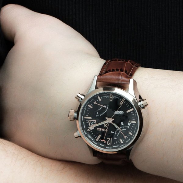 タイメックス 腕時計 インテリジェント クオーツ ワールドタイム