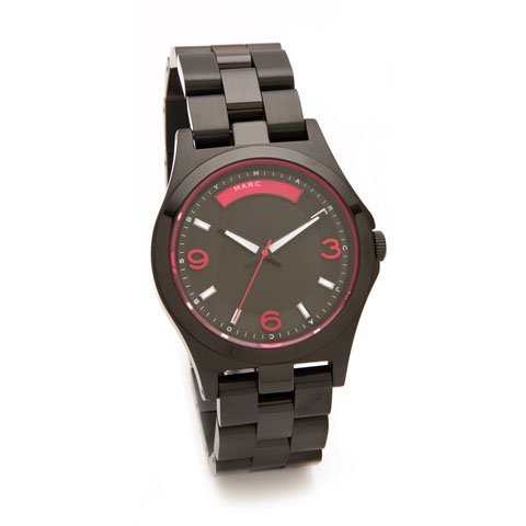 マークバイマークジェイコブス　腕時計　メンズ　ベイビーデイブ　MBM3165　ブラック×ピンク - 腕時計の通販ならワールドウォッチショップ