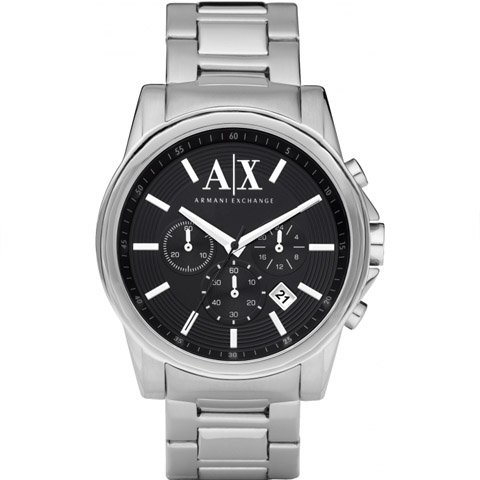 アルマーニエクスチェンジ 腕時計 メンズ AX2084 クロノグラフ ブラック×シルバー - 腕時計の通販ならワールドウォッチショップ