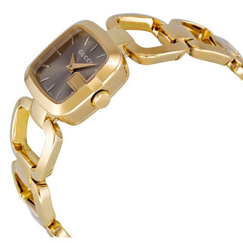 グッチ 腕時計 レディース G-グッチ YA125511 ブラウン×ゴールド - 腕時計の通販ならワールドウォッチショップ