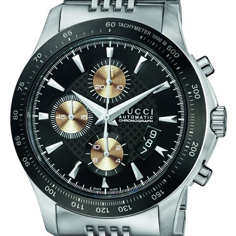 グッチ　腕時計　メンズ　G-タイムレス　オートマティック　YA126214　ブラック×シルバー - 腕時計の通販ならワールドウォッチショップ