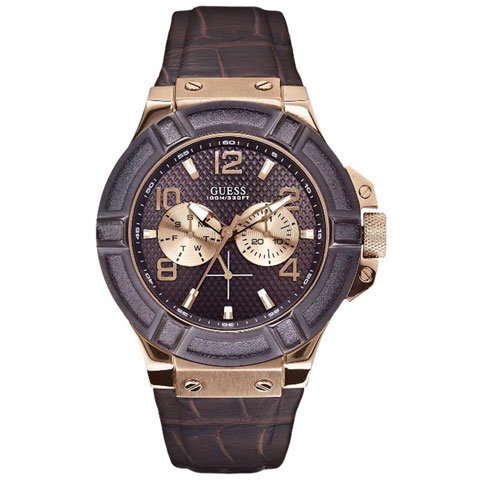 ゲス 腕時計 メンズ リガー W0040G3 ブラウン×ブラウン - 腕時計の通販