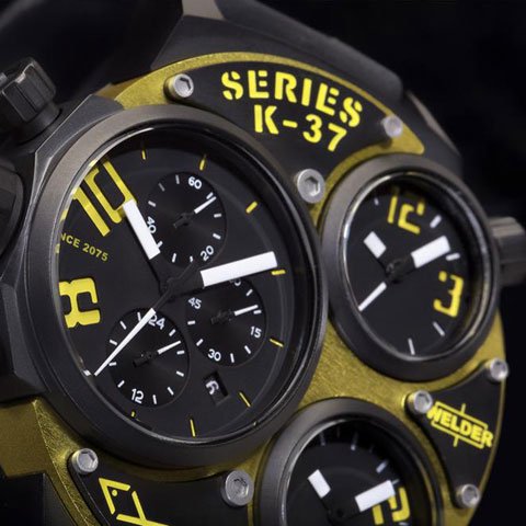 ウェルダー 腕時計 K37シリーズ トリプルタイムゾーン イエロー