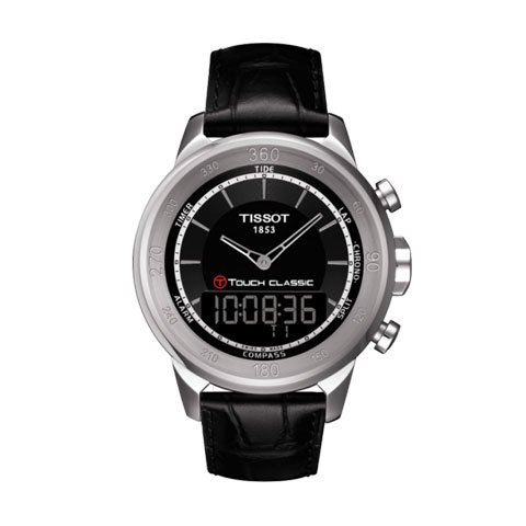 ティソ　腕時計　Tタッチ　クラシック　T083.420.16.051.00　ブラック×ブラックレザーベルト - 腕時計の通販ならワールドウォッチショップ