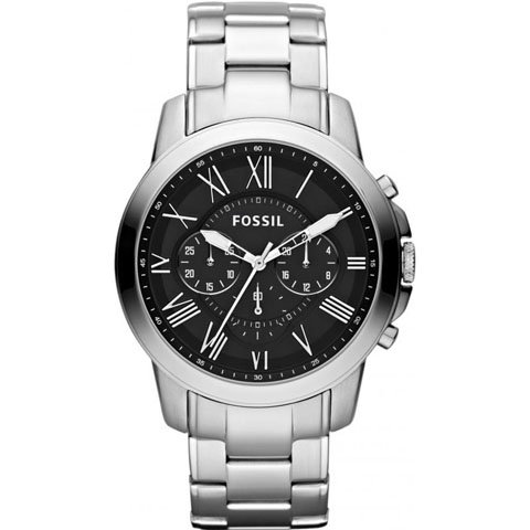 フォッシル　腕時計　メンズ　グラント　FS4736　ブラック×シルバー - 腕時計の通販ならワールドウォッチショップ