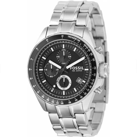 フォッシル　腕時計　メンズ　デッカー　 CH2600 ブラック×シルバー - 腕時計の通販ならワールドウォッチショップ