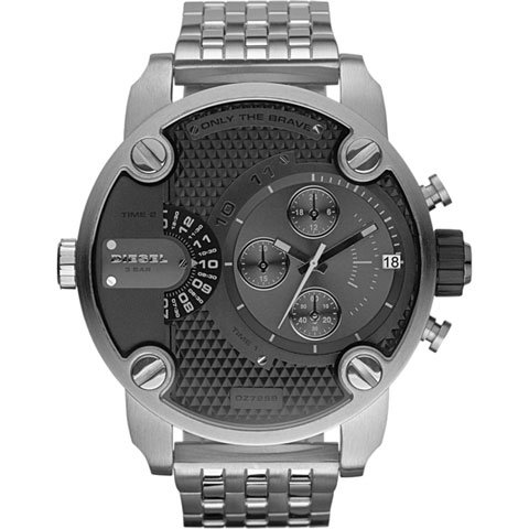 ディーゼル　腕時計　リトルダディー　DZ7259　ブラック×シルバー - 腕時計の通販ならワールドウォッチショップ