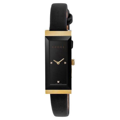 グッチ　腕時計　レディース　G-フレーム　YA127506　ブラック×ブラックレザー - 腕時計の通販ならワールドウォッチショップ