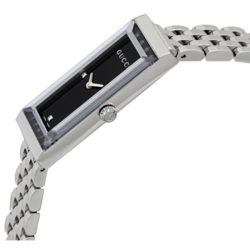 グッチ　腕時計　レディース　G-フレーム　YA127504　ブラック×シルバー - 腕時計の通販ならワールドウォッチショップ