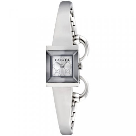 グッチ　腕時計　レディース　G-フレーム　YA128511　シルバー×シルバー - 腕時計の通販ならワールドウォッチショップ