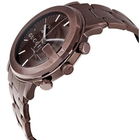 グッチ　腕時計　メンズ　G-クロノ　YA101341　ブラウン×ブラウン - 腕時計の通販ならワールドウォッチショップ