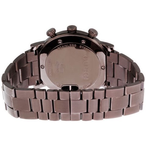 グッチ　腕時計　メンズ　G-クロノ　YA101341　ブラウン×ブラウン - 腕時計の通販ならワールドウォッチショップ