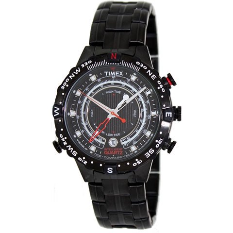 タイメックス　腕時計　インテリジェントクォーツ　T2P140　ブラック×ステンレススチールベルト
