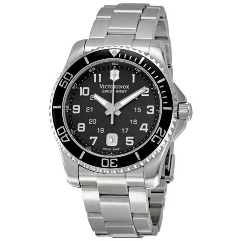 ビクトリノックス　腕時計　マーベリックGS　241436　ブラック×シルバー