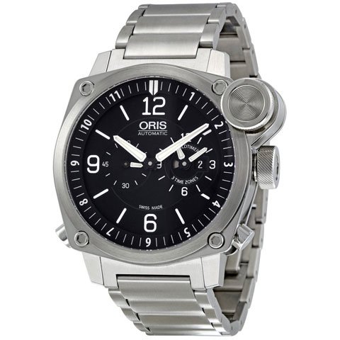 オリス　腕時計　フライトタイマー　690-7615-4164MB　ブラック×シルバー - 腕時計の通販ならワールドウォッチショップ