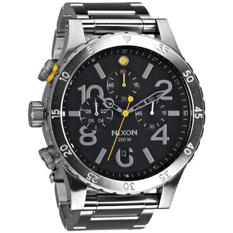 Nixon ニクソン腕時計 48-20 A486000 ブラック×シルバー約14ミリメートル