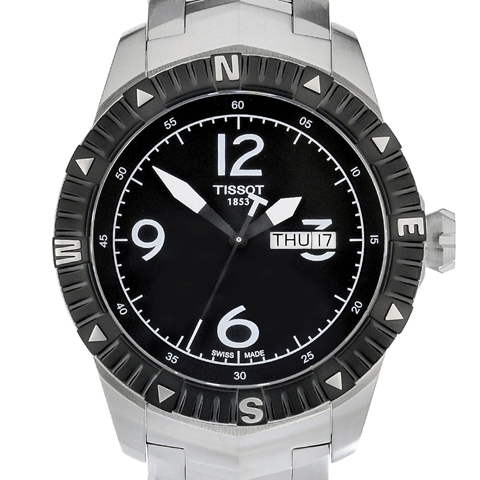 ティソ　腕時計　T-スポーツ　T-ナビゲーター　T0624301105700　ブラック×シルバー - 腕時計の通販ならワールドウォッチショップ