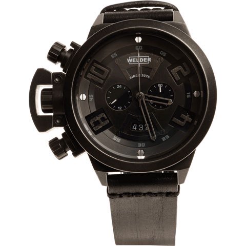 ウェルダー　腕時計　エクスクルーシブ　ヴィンテージコレクション　K24 3603　ヴィンテージブラック×ブラックレザー -  腕時計の通販ならワールドウォッチショップ