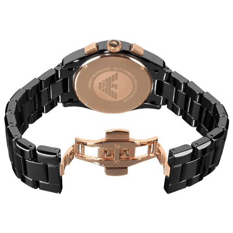 エンポリオアルマーニ　腕時計　バレンテ　AR1410　ブラック×ブラック - 腕時計の通販ならワールドウォッチショップ