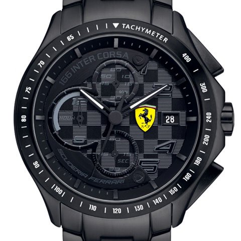スクーデリア・フェラーリ 腕時計 レースデイ 0830087 ブラック - 腕時計の通販ならワールドウォッチショップ