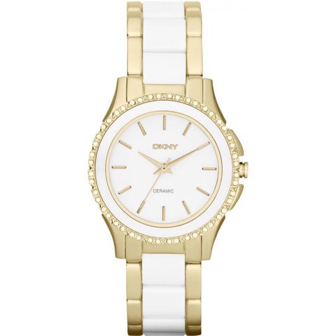 DKNY　腕時計　レディース　NY8829　ブルックリン　ホワイトセラミック×ゴールド - 腕時計の通販ならワールドウォッチショップ