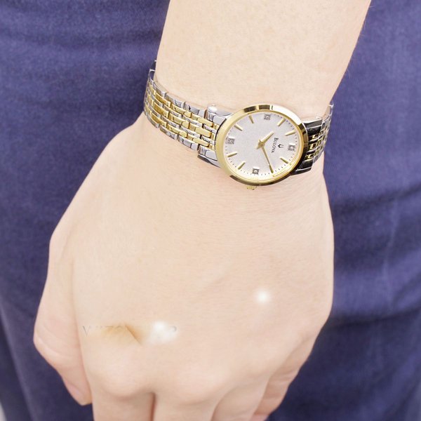 ブローバ 腕時計 レディースダイヤモンド 98P115 シルバー×ゴールドトーン - 腕時計の通販ならワールドウォッチショップ