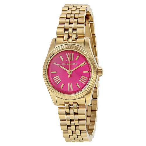 マイケルコース 時計 Michael Kors ミニレキシントン Mk3270 ピンク ゴールド 腕時計の通販ならワールドウォッチショップ