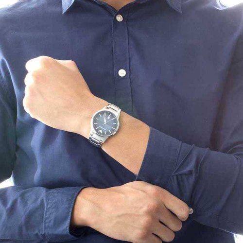 エンポリオアルマーニ　腕時計　レナト　AR2472　サンブラストグレー×シルバー - 腕時計の通販ならワールドウォッチショップ