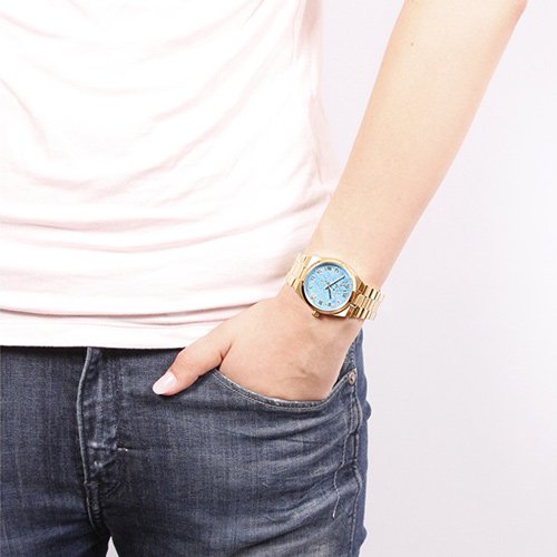 マイケルコース 腕時計 ターコイズブルーファッション小物