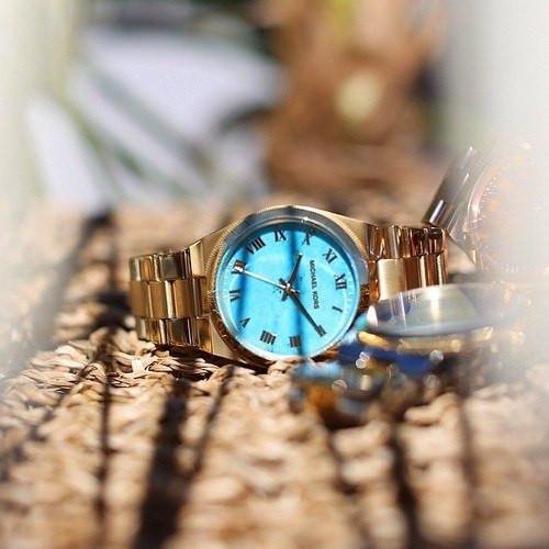 マイケルコース/Michael Kors　時計/チャニング/MK5894/ターコイズ×ゴールド - 腕時計の通販ならワールドウォッチショップ