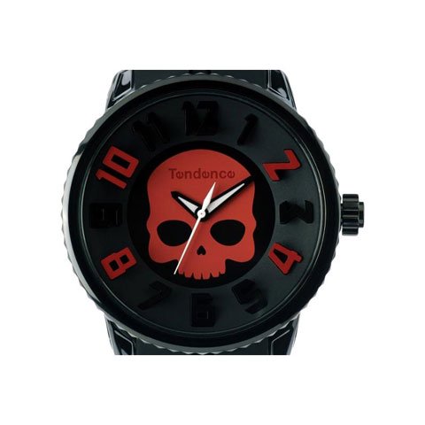 テンデンス 腕時計 ガリバーラウンド スカル TD5023010 ブラック