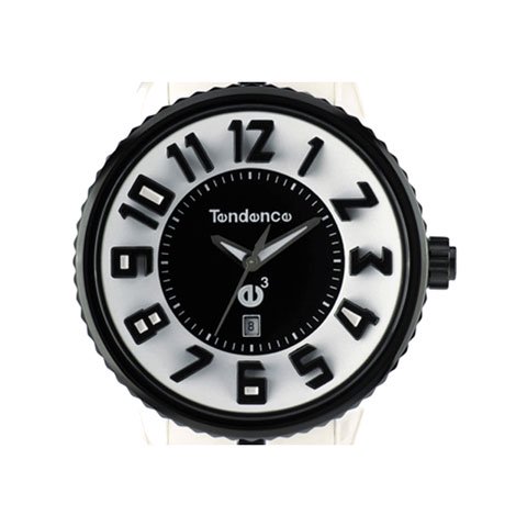 テンデンス 腕時計 ガリバーラウンド 02043014 ブラック×ホワイト