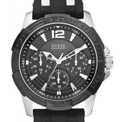 ゲス 腕時計 メンズ オアシス W0366G1 ブラック×ブラック - 腕時計の