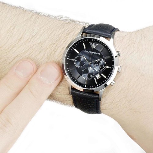 エンポリオアルマーニ　腕時計　レナト　AR2473　サンブラストグレー×ネイビー - 腕時計の通販ならワールドウォッチショップ
