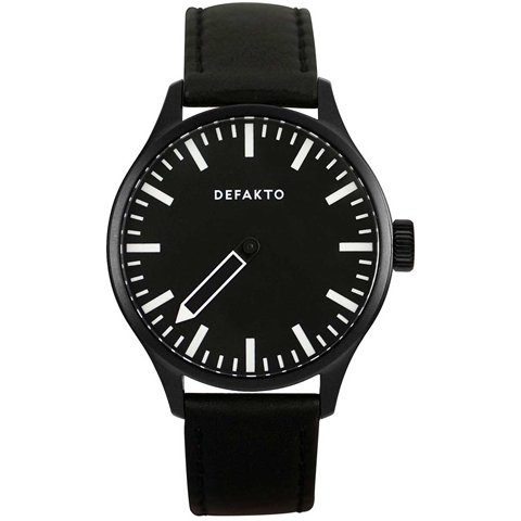 Defakto(ディファクト)　腕時計　アインズ　自動巻き　ブラックPVD加工×ブラックステンレススチール