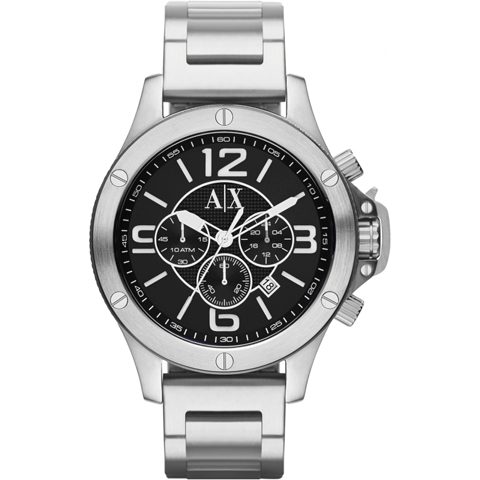 アルマーニエクスチェンジ 腕時計 メンズ AX1501 ブラック×シルバー 
