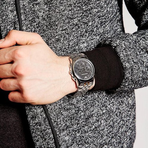 エンポリオアルマーニ　腕時計　バレンテ　AR1786　ブラック×シルバー - 腕時計の通販ならワールドウォッチショップ