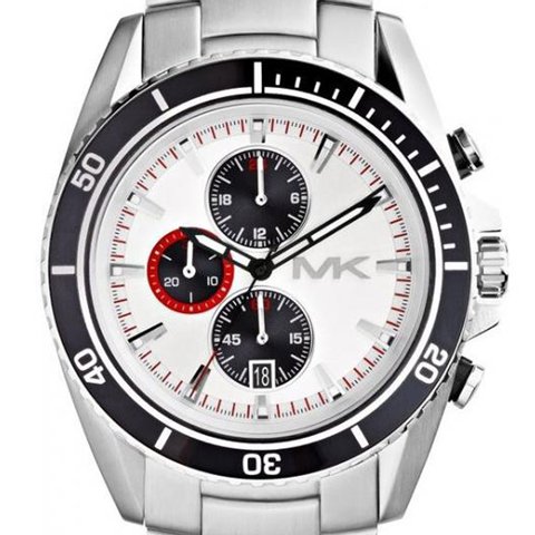 マイケルコース 時計/Michael Kors/メンズ/ランシング/MK8339/ホワイト×ステンレススチールベルト - 腕時計の通販なら