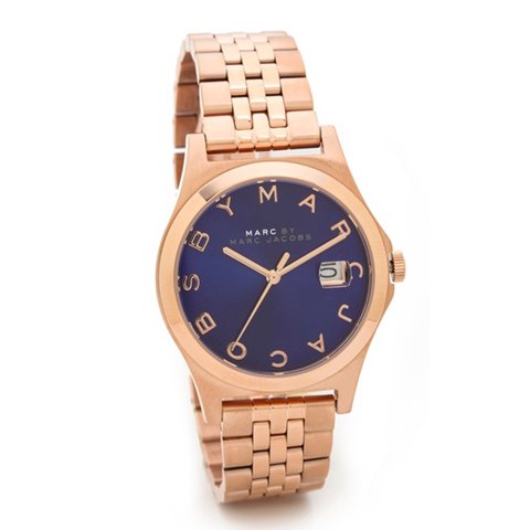 マークバイマークジェイコブス　時計　レディース　ザ・スリム　MBM3322　ブルー×ローズゴールド - 腕時計の通販ならワールドウォッチショップ