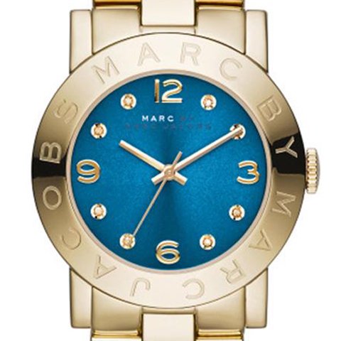 マークバイマークジェイコブス 腕時計 レディース エイミー MBM3303 ブルー×ゴールド - 腕時計の通販ならワールドウォッチショップ