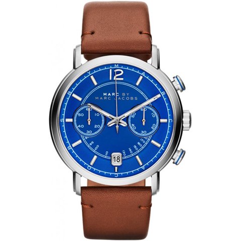 マークバイマークジェイコブス 腕時計 メンズ ファーガス Mbm5066 ブルー ブラウンレザーベルト 腕時計の通販ならワールドウォッチショップ