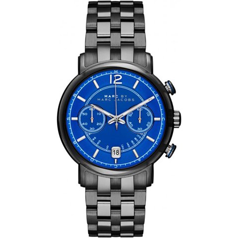 マークバイマークジェイコブス　腕時計　メンズ　ファーガス　MBM5064　ブルー×カーボンコーティングステンレススチールベルト -  腕時計の通販ならワールドウォッチショップ